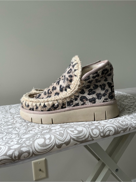 Mou Shoes - MOU Leopard Print Bounce Ankle Boots
